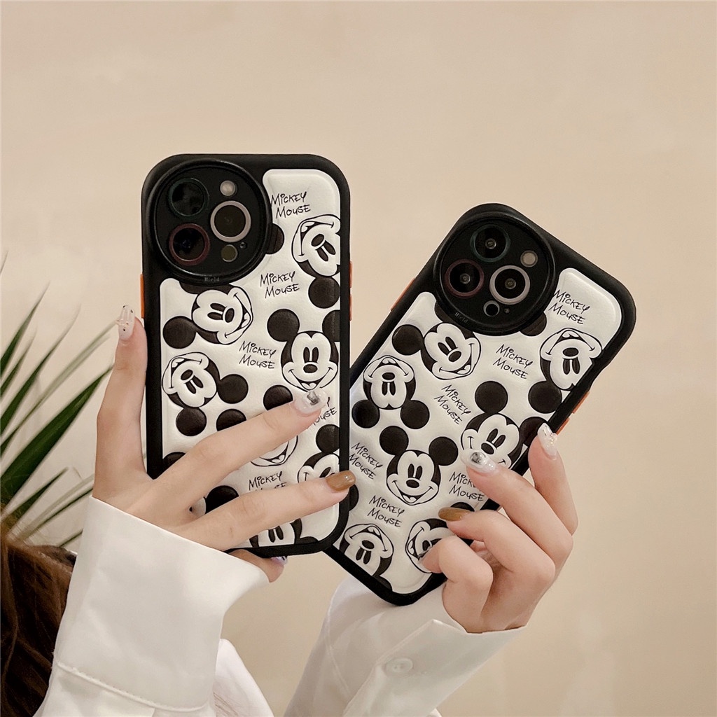สําหรับiphone Case 16 Pro Max 15 Pro Max 14 Pro Max 13 Pro Max 12 Pro Maxการ์ตูนมุมโค้งมนและหนังพิมพ์TPU Soft Case