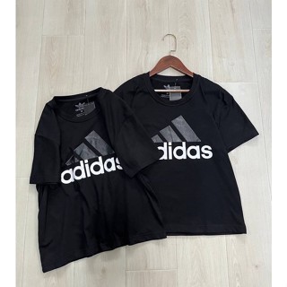 ADIDAS Cropped Top เสื้อยืด ผ้าคอตตอน ผ้ายืด สกรีนโลโก้ที่อก