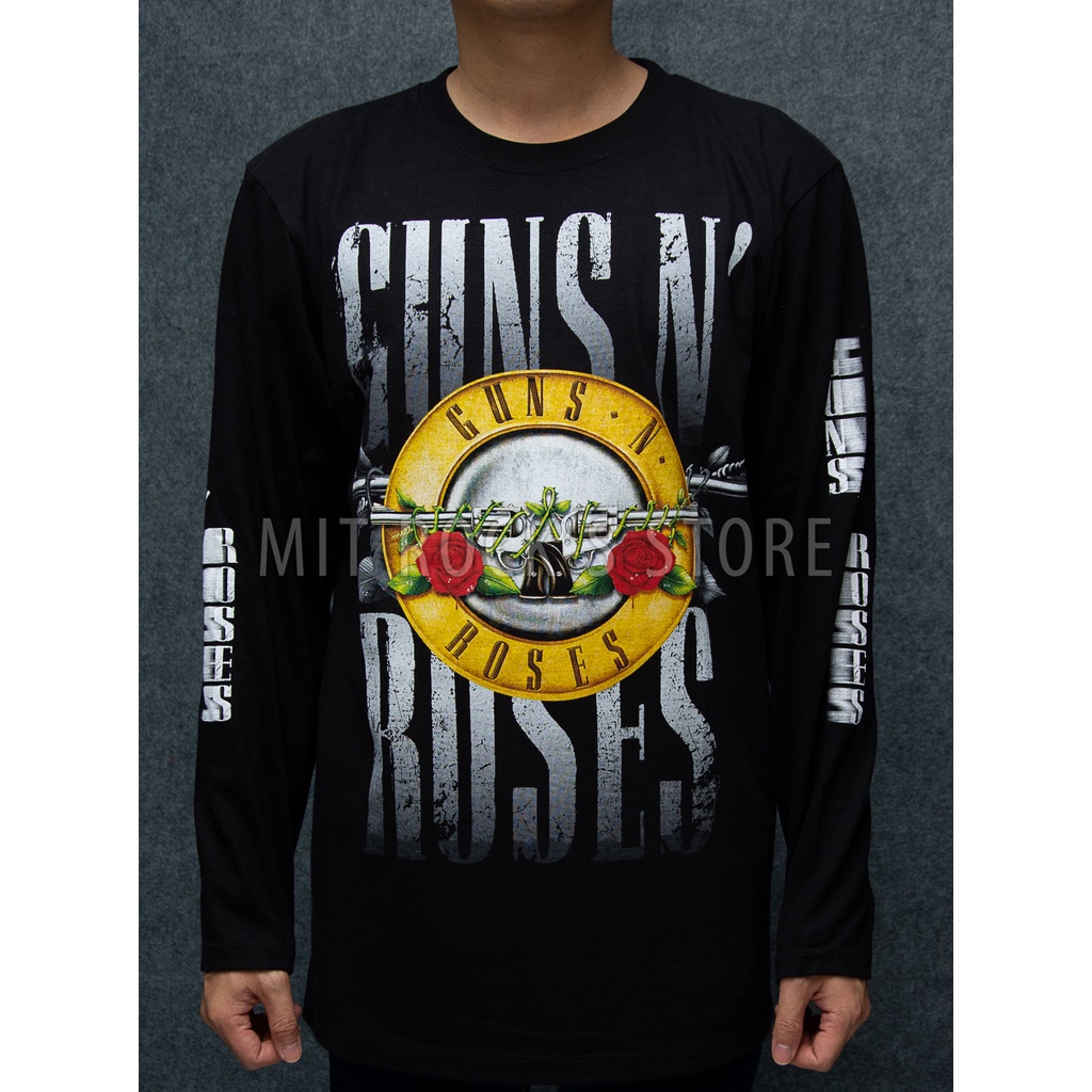 เสื้อเชิ้ตแขนยาว Guns n Roses - เสื้อยืดวงร็อค - เสื้อร็อค - เสื้อเชิ้ตไทย - Size M, L