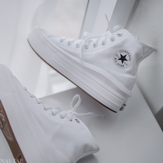 CONVERSE CHUCK TAYLOR ALL STAR MOVE HI PLATFORM OX WHITE/WHITE