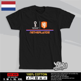 เสื้อยืด พิมพ์ลาย Qatar WORLD CUP 2022 NETHERLAND FIFA WORLD CUP 2022 VIRAL สําหรับผู้ชาย