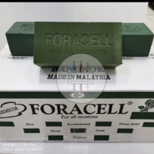 ยกลัง*20ก้อน*โฟมปักดอกไม้ Flora Foam ดอกไม้สด/แห้ง ยี่ห้อ FORACELL โอเอซิส