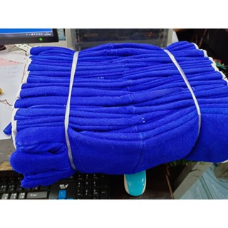 ถุงมือหนังยาว หนังท้องสีฟ้า 16" 1 คู่