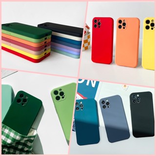 🇰🇷 【Compatible for iPhone Silicone Case】 Camera Protect Colorful Simple Slim Light Korea made momo