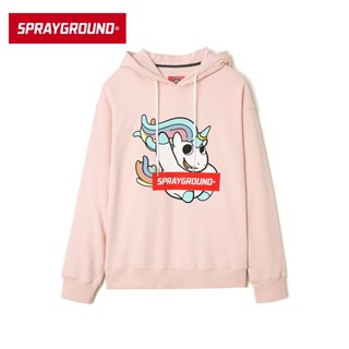 Spraygrounds เสื้อกันหนาว มีฮู้ด พิมพ์ลายยูนิคอร์น สีรุ้ง น่ารัก