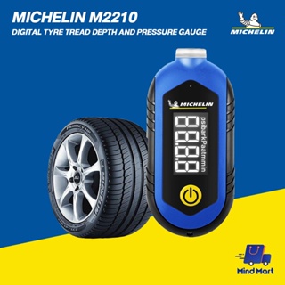 MICHELIN เกจ์วัดลมดิจิตอล พร้อมที่วัดความลึกดอกยาง และไฟฉาย รุ่น M2210