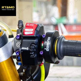 RTAMO Titanium Gr5 M6(#10)x10-40L คลัตช์ ปั๊มน้ำ เครื่องกำเน…