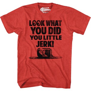 Little Jerk Home Alone T-Shirt เสื้อยืด oversize เสื้อผ้าแฟชั่น เสื้อยืด