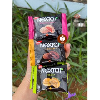 #0523#❗️2ชิ้น10บาท❗️naxtar ❗️แบ่งขาย1ซอง❗️🍪คุกกี้บราวนี่สอดไส้🍓🍍🍫 3รสชาติจากมาเลเซีย