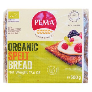 ขนมปังสเปลท์ออร์แกนิก 500 กรัม จากเยอรมนี - Spelt Bread Organic 500g Pema brand from Germany