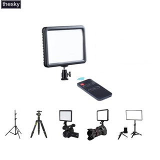 ไฟสตูดิโอ LED128B 116 LEDs 480-680 LM 3300-5600K S หรี่แสงได้ สําหรับกล้อง Canon Nikon DSLR