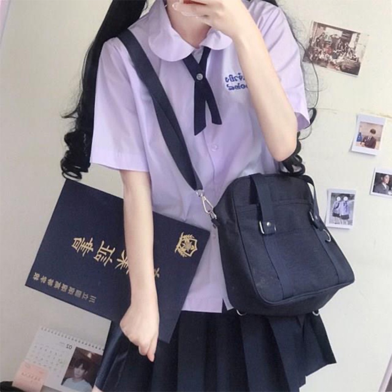 Thai school uniform summer short-sleeved female Thai drama Girl from Nowhere Nanno pleated skirt JK uniform COS clothing