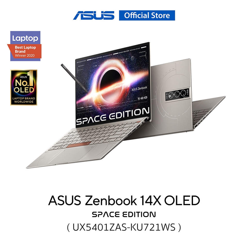 ASUS Zenbook 14X OLED Space Edition (UX5401ZAS-KU721WS), 14 inch thin and light laptop, 4K OLED touc
