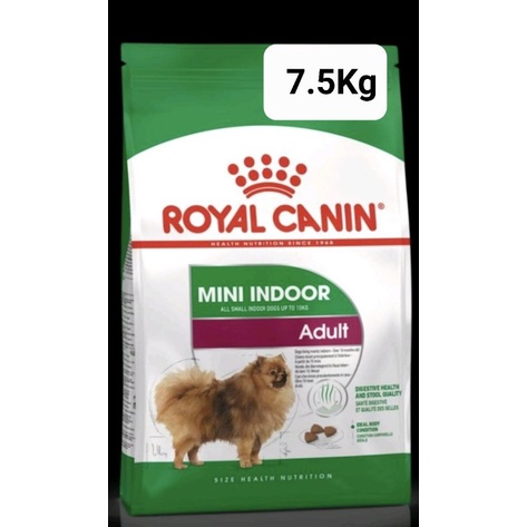 RoyalCanin Mini Indoor Adult 7.5kg สุนัขพันธุ์เล็กเลี้ยงในบ้าน