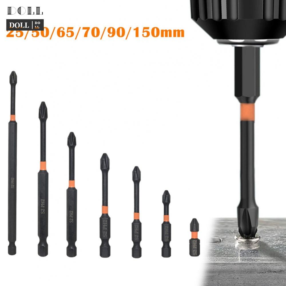 Tools 12 บาท 【DOLLDOLL】Screwdriver Bit Not Easy To Rust 1/4Inch Hex For Screwdrivers/ Electric Home & Living