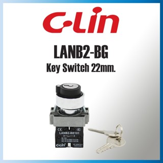 LANB2-BG สวิทช์กุญแจ Key Switch รู22mm. "C-LIN"