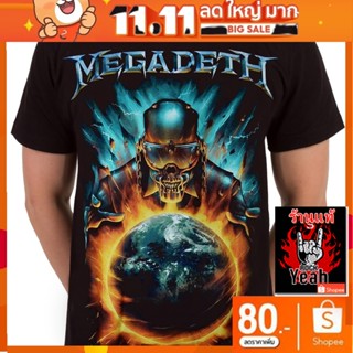 เสื้อวง Megadeth เสื้อยืด เมกาเดธ เสื้อวินเทจ เสื้อยืดผช เสื้อวินเทจ RCM1774