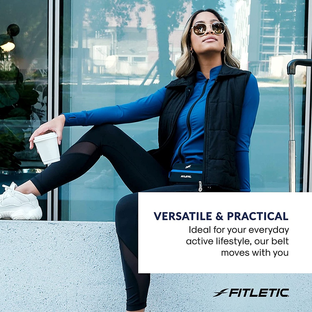 Fitletic Lycra Mini Sport Belt กระเป๋าคาดเอววิ่ง ใส่มือถือได้ กระเป๋าใส่พาสปอร์ต กระชับ ไม่เด้งไปมา ราคา ถูกที่สุด ดีลบีเคเค แกลเลอรีภาพที่ 5