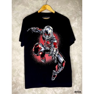 Antmanเสื้อยืดสีดำสกรีนลายBT114