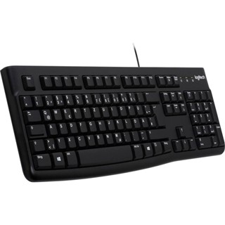 Logitech คีย์บอร์ด Keyboard (TH/EN) รุ่น K120 + B100 Logitech เมาส์ Optical USB Mouse ประกัน1 ปี