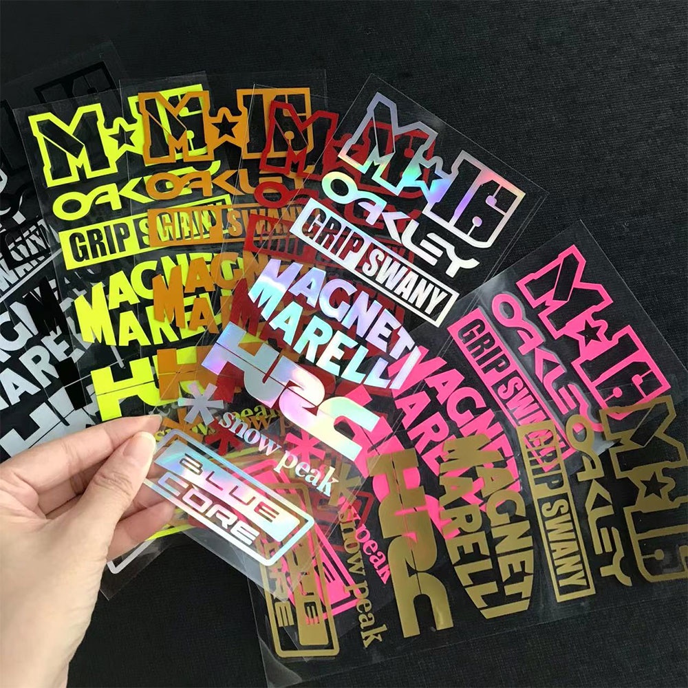 M16 OAKEY HRC Snow Peak Blue Core สติ๊กเกอร์ติดรถจักรยานยนต์แถบด้านข้างหมวกกันน็อคจักรยานสติกเกอร์รถ