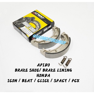 Apido รองเท้าเบรกสกูตเตอร์ HONDA PCX BEAT SPACY ICON CLICK BRAKE LENENG