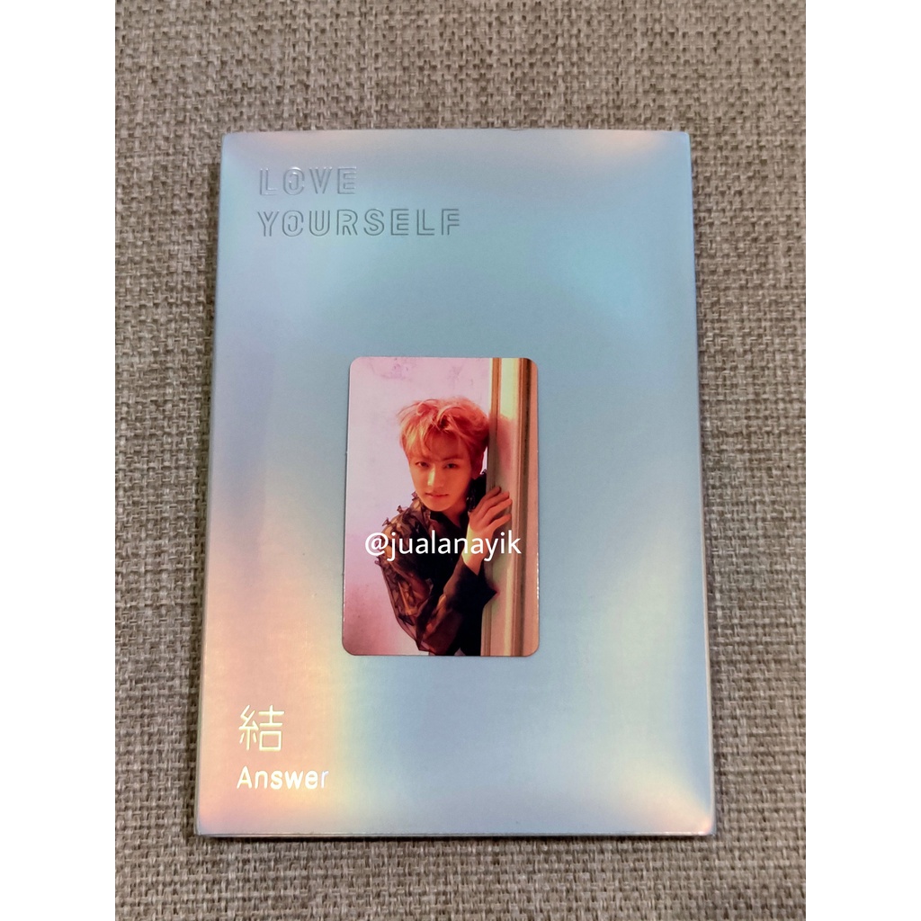[Blessing] Jungkook Official โฟโต้การ์ด (ครบชุด พร้อมอัลบั้ม Bts'Love YOURSELF-ANSWER' Ver. E)