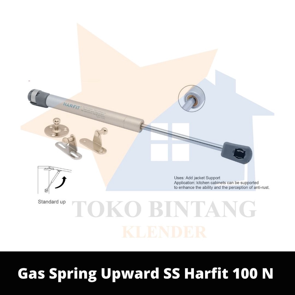 สปริงแก๊ส Upward SS Harfit 100 N (psg)