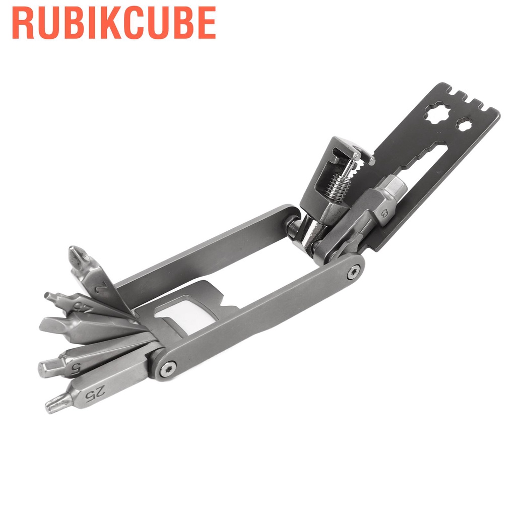 Rubikcube Bike Multi Tool Stainless Steel 17 in 1 Function Bicycle