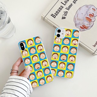 morty smith เคสไอโฟน 14 promax 8 พลัส iPhone 11 12 13 pro max เคส นิ่ม 7 8 8plus max se2020 Xr Xs X Anime cartoon case