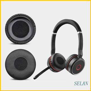 Selan แผ่นครอบหูฟัง แบบนุ่ม 1 คู่ สําหรับ Jabra evolve 20se 30II 40 65+ 75