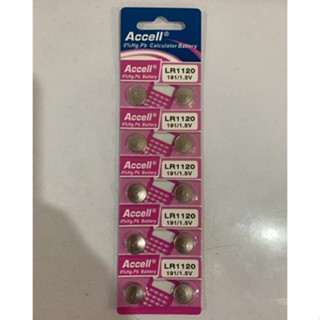 พร้อมส่ง&gt; ถ่านกระดุม Accell LR1120   จำหน่ายยก 1แผง มี 10ก้อน แท้ 💯%