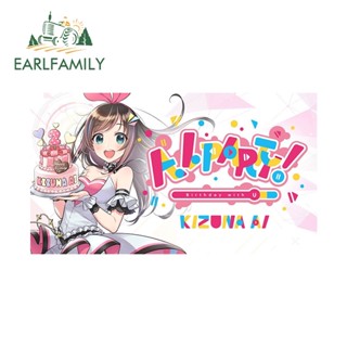 Earlfamily สติกเกอร์ ลาย Happy Birthday With U 13 ซม. x 7.3 ซม. สําหรับติดตกแต่งกระจกรถยนต์ เครื่องปรับอากาศ