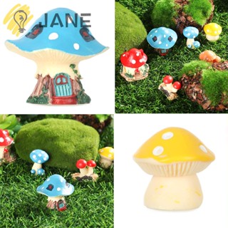 Jane ฟิกเกอร์เห็ดเรซิ่นขนาดเล็ก Diy สําหรับตกแต่งสวนจิ๋ว