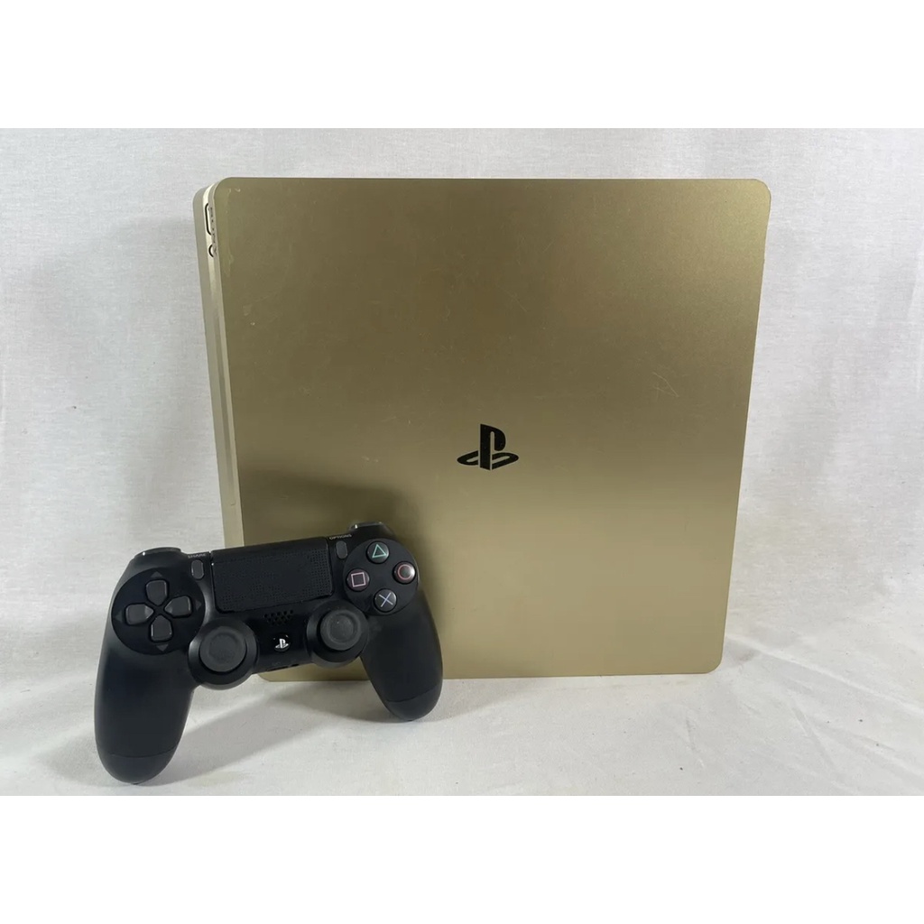 Playstation 4 Slim Gold Edition 1TB Console w/ Cords and Controller