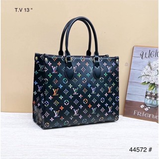 Louis Vuitton onthego 13 นิ้ว กระเป๋าถือ กระเป๋าสะพายไหล่ กระเป๋าแบรนด์เนม กระเป๋าผู้หญิง