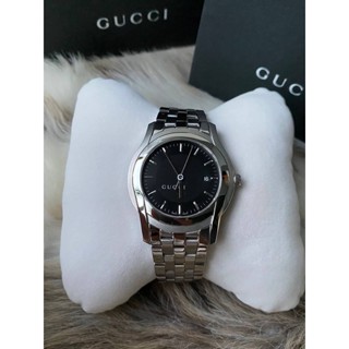 ⌚️Gucci 5500XL Black Dial Date Kingsize