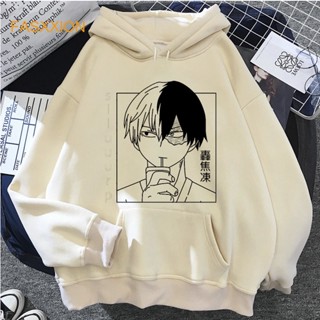 เสื้อฮู้ดดี้ พิมพ์ลายกราฟิก My Hero Academia Todoroki สไตล์เกาหลี ฮาราจูกุ สําหรับผู้ชาย 2022