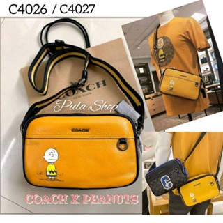 กระเป๋าสะพายครอสบอดี้ C4026 / C4027 X PEANUTS GRAHAM CROSSBODY WITH CHARLIE BROWN 005