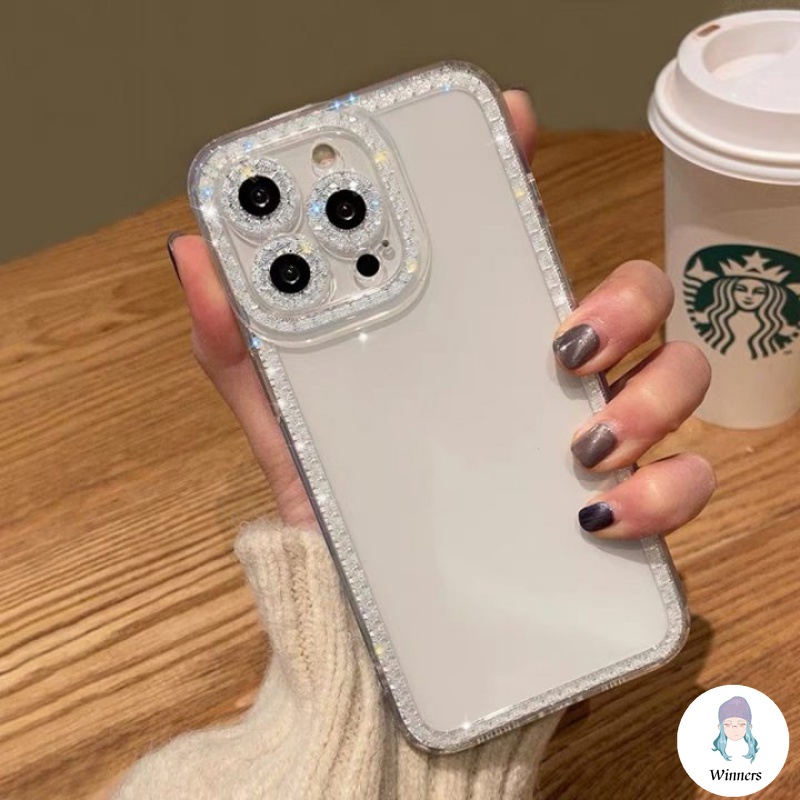 หรูหราเงาG Litterเพชรเคสโทรศัพท์เข้ากันได้สําหรับIPhone 16 15 14 13 12 11 Pro Max X XR 8 7 Plus SmoothบางกันกระแทกClear Soft TPUปกหลัง ราคา ถูกที่สุด ดีลบีเคเค แกลเลอรีภาพที่ 7