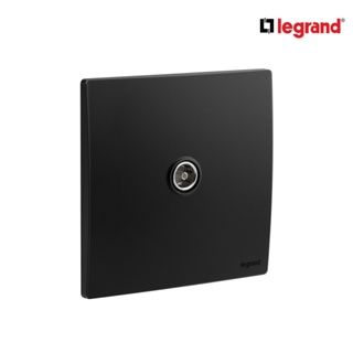 Legrand เต้ารับโทรทัศน์ (แบบเสียบ) 1 ช่อง สีดำ TV Female Terminal Socket | Mallia Senses | Matt Black |281151MB|BTiSmart