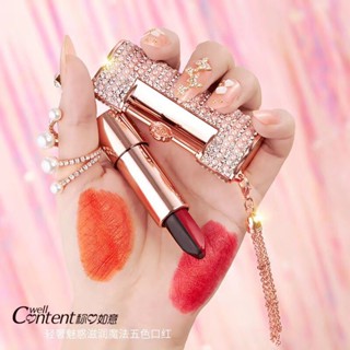 ลิปเปลี่ยนสี 5 สี ในแท่งเดียว ติดทน แพ็กเกจสวยหรู  5IN1 LIPSTICK well content (no.5876)