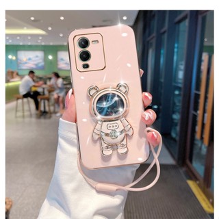 เคสโทรศัพท์ สําหรับ OPPO Reno 8T 8 7 6 6Z 5 4 4Z 2 2Z Pro 4G 5G มือถือ ซิลิโคนนิ่ม กันกระแทก ลายนักบินอวกาศ พร้อมสายคล้อง