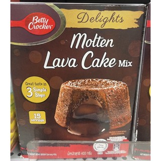 เบตตี้ครอกเกอร์ลาวาเค้ก 400ก Betty Molten Lava Cake Mix400g