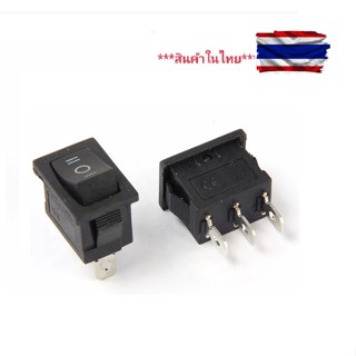 สวิตช์โยกเปิด / ปิด ขนาดเล็ก 3 Pin Ac 6 A / 250 V 10a / 125 ขนาด15 x 21mm