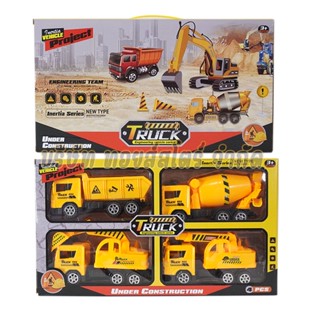 Truck Toys for kids รถก่อสร้าง เซ็ตรถคัน รถตักดิน รถปูน รถบรรทุก รถยก รถเด็กเล่นคันใหญ่ โมเดลรถของเล่น รถของเล่นคันใหญ่