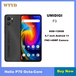 UMIDIGI F3 8GB+128GB NFC 6.7 inch Android 11  smartPhone 48MP AI Camera 5150mAh Battery Helio P70 Octa Core Cellphone