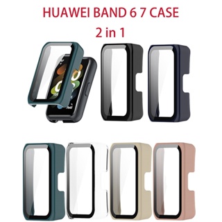 ตัวป้องกันหน้าจอพีซีพร้อมตัวป้องกันแบบเต็มหน้าจอสำหรับ Huawei band6/7ฟิล์มกันรอย กันน้ำ กันรอยHonor Band 6 จัดส่งจากกรุง