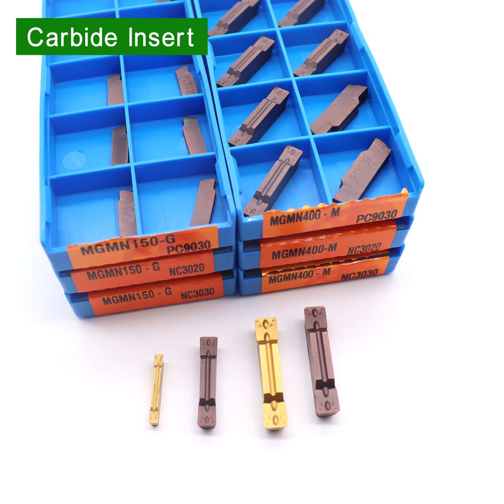10pcs Grooving Insert MGMN150/200/300/400/500 สําหรับ MGEHR/MGMN ใส่ภายนอก รองรับ NC3020/NC30/PC9030