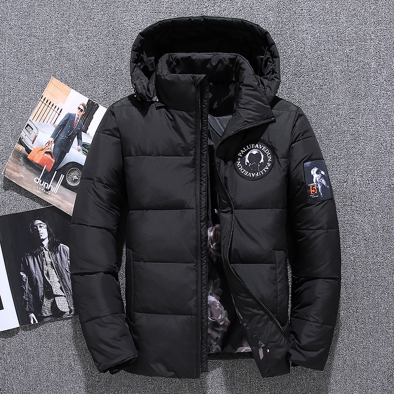 2022 Men's Down Jacket Duck Winter Warm Hooded Puffer Jacket Men Vintage Clothes 90 X Padded Black Autumn Red Bomber Ma